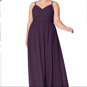 AZAZIE BRIDESMAID DRESS SIZE 18 color plum